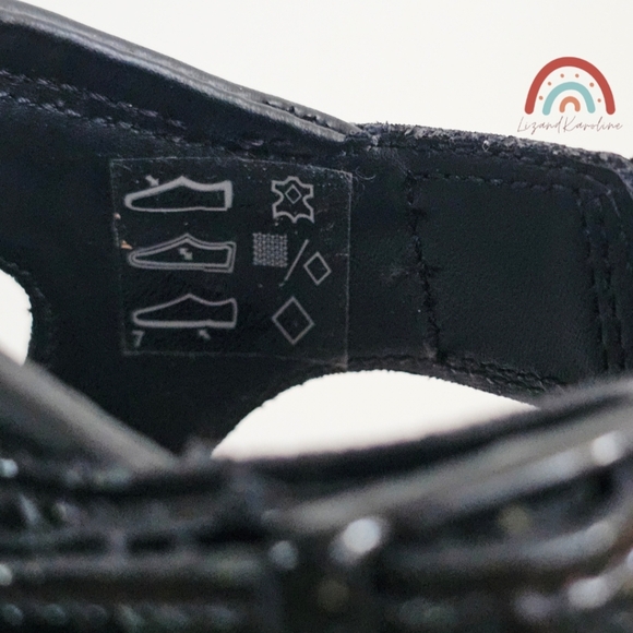 New! Dr. Martens Blaire Black Patent Leather Strap Sandals EU 38 - Picture 13 of 16